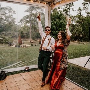 David’s Bridal Cinnamon Bridesmaid Dress